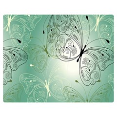 Glass Splashback Abstract Pattern Butterfly Double Sided Flano Blanket (medium)  by Mariart