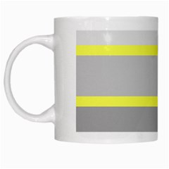 Molly Gender Line Flag Yellow Grey White Mugs by Mariart