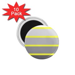 Molly Gender Line Flag Yellow Grey 1 75  Magnets (10 Pack) 