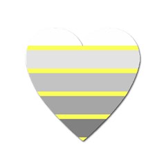 Molly Gender Line Flag Yellow Grey Heart Magnet