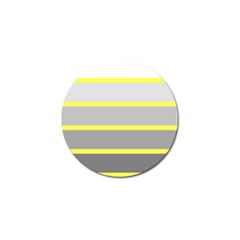 Molly Gender Line Flag Yellow Grey Golf Ball Marker (10 Pack) by Mariart