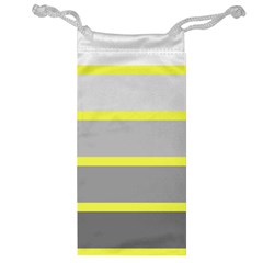 Molly Gender Line Flag Yellow Grey Jewelry Bag by Mariart