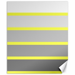 Molly Gender Line Flag Yellow Grey Canvas 8  X 10  by Mariart