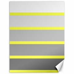 Molly Gender Line Flag Yellow Grey Canvas 12  X 16   by Mariart