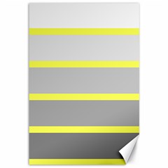 Molly Gender Line Flag Yellow Grey Canvas 12  X 18  