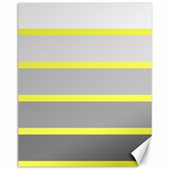 Molly Gender Line Flag Yellow Grey Canvas 16  X 20   by Mariart