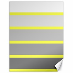 Molly Gender Line Flag Yellow Grey Canvas 18  X 24   by Mariart