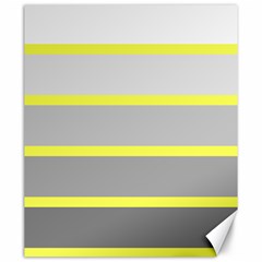 Molly Gender Line Flag Yellow Grey Canvas 20  X 24   by Mariart