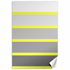 Molly Gender Line Flag Yellow Grey Canvas 20  X 30   by Mariart