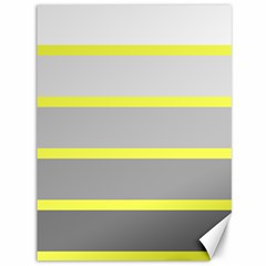 Molly Gender Line Flag Yellow Grey Canvas 36  X 48   by Mariart