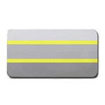 Molly Gender Line Flag Yellow Grey Medium Bar Mats 16 x8.5  Bar Mat