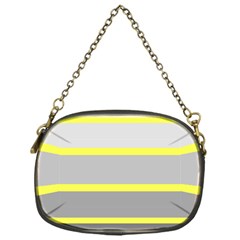 Molly Gender Line Flag Yellow Grey Chain Purses (one Side)  by Mariart