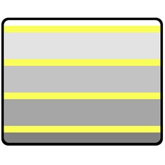 Molly Gender Line Flag Yellow Grey Fleece Blanket (medium) 