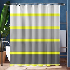 Molly Gender Line Flag Yellow Grey Shower Curtain 60  X 72  (medium)  by Mariart