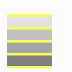 Molly Gender Line Flag Yellow Grey Small Garden Flag (two Sides) by Mariart