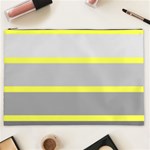 Molly Gender Line Flag Yellow Grey Cosmetic Bag (XXL)  Front