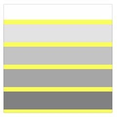 Molly Gender Line Flag Yellow Grey Large Satin Scarf (square)