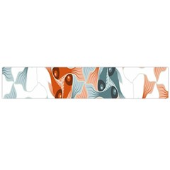 Make Tessellation Fish Tessellation Blue White Flano Scarf (large)