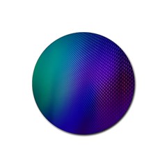 Galaxy Blue Purple Rubber Round Coaster (4 Pack)  by Mariart