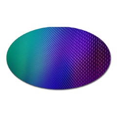 Galaxy Blue Purple Oval Magnet by Mariart