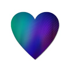 Galaxy Blue Purple Heart Magnet