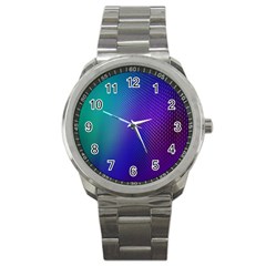 Galaxy Blue Purple Sport Metal Watch by Mariart