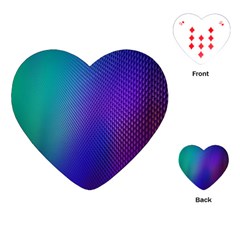 Galaxy Blue Purple Playing Cards (heart)  by Mariart