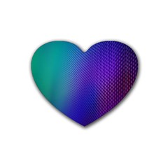 Galaxy Blue Purple Heart Coaster (4 Pack) 