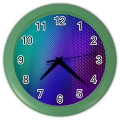 Galaxy Blue Purple Color Wall Clocks