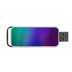 Galaxy Blue Purple Portable Usb Flash (one Side)