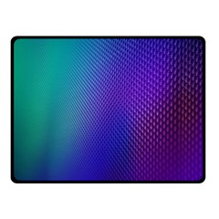 Galaxy Blue Purple Double Sided Fleece Blanket (small)  by Mariart