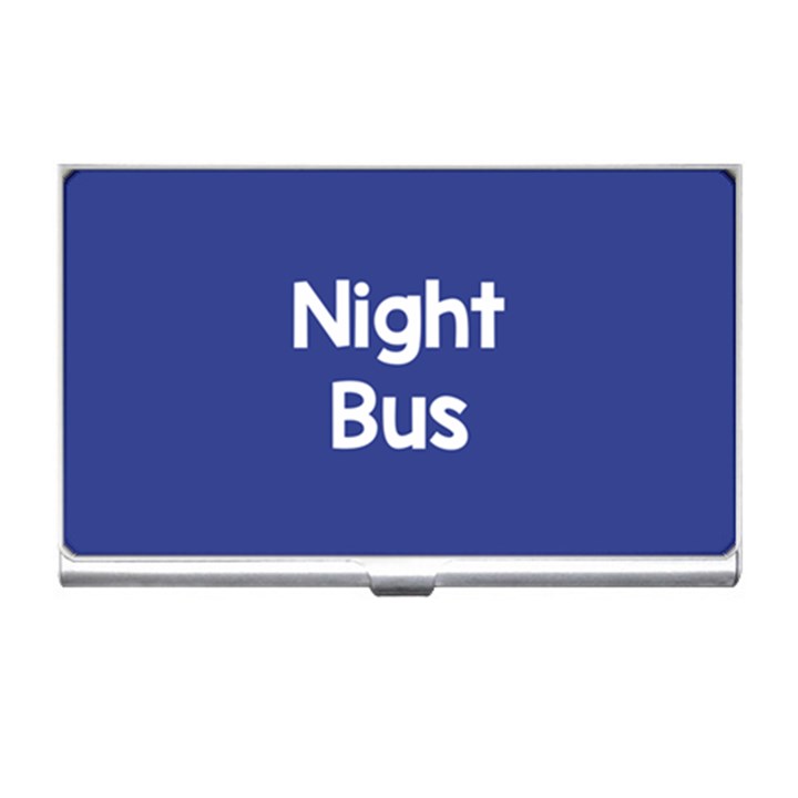 Night Bus New Blue Business Card Holders