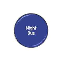 Night Bus New Blue Hat Clip Ball Marker by Mariart