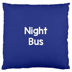 Night Bus New Blue Large Cushion Case (two Sides) by Mariart