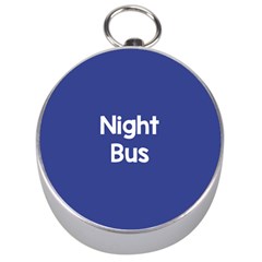 Night Bus New Blue Silver Compasses