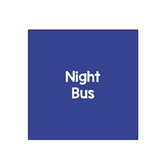 Night Bus New Blue Satin Bandana Scarf by Mariart