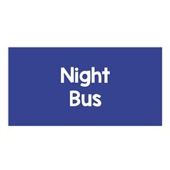 Night Bus New Blue Satin Shawl by Mariart