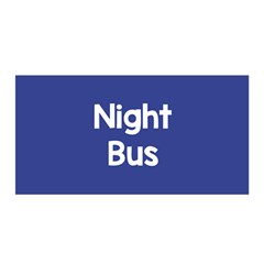 Night Bus New Blue Satin Wrap by Mariart