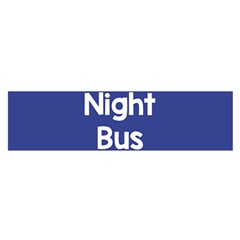 Night Bus New Blue Satin Scarf (oblong) by Mariart