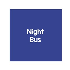 Night Bus New Blue Small Satin Scarf (square) by Mariart