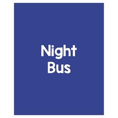 Night Bus New Blue Drawstring Bag (small) by Mariart