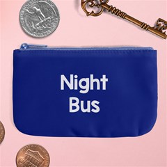 Night Bus New Blue Large Coin Purse by Mariart