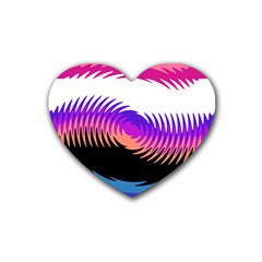 Mutare Mutaregender Flags Heart Coaster (4 Pack)  by Mariart