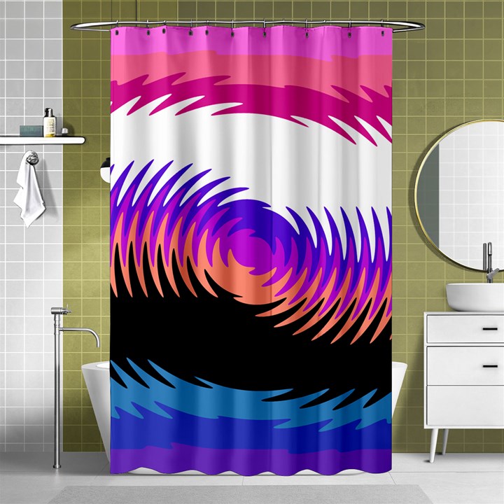 Mutare Mutaregender Flags Shower Curtain 48  x 72  (Small) 