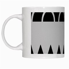 Noir Gender Flags Wave Waves Chevron Circle Black Grey White Mugs by Mariart