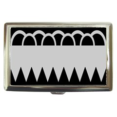 Noir Gender Flags Wave Waves Chevron Circle Black Grey Cigarette Money Cases by Mariart