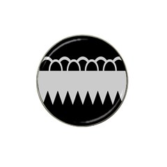 Noir Gender Flags Wave Waves Chevron Circle Black Grey Hat Clip Ball Marker by Mariart