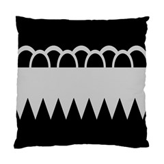 Noir Gender Flags Wave Waves Chevron Circle Black Grey Standard Cushion Case (two Sides)