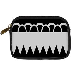 Noir Gender Flags Wave Waves Chevron Circle Black Grey Digital Camera Cases by Mariart