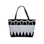 Noir Gender Flags Wave Waves Chevron Circle Black Grey Shoulder Handbags Front